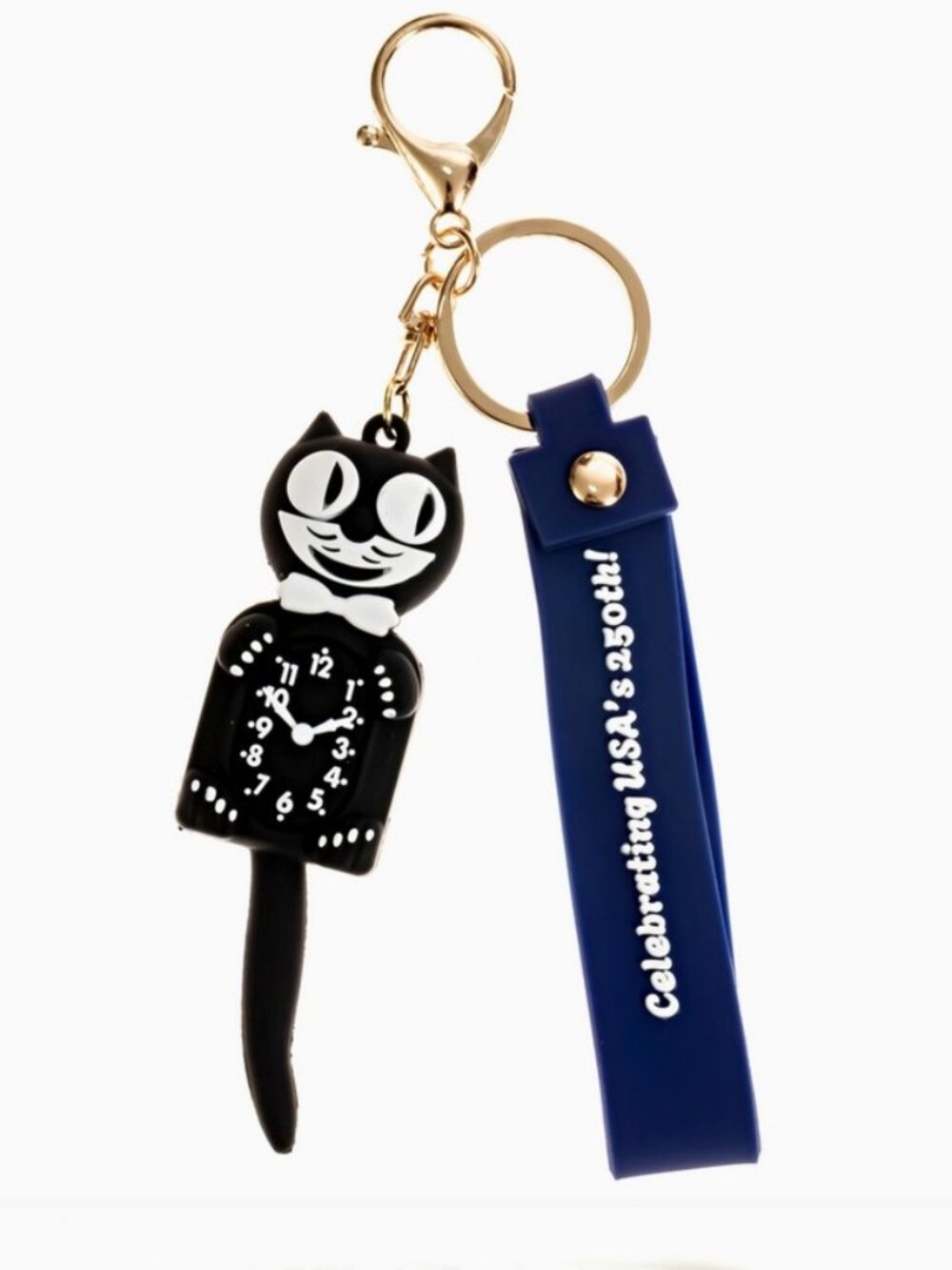 3D Kit-Cat Figurine Kit-Cat Klock Clock Keychain USA 250th